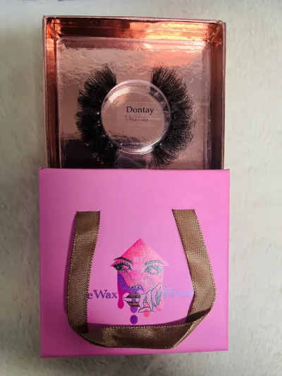 The Wax House - "Dontay" False Eyelashes, 1 Pair